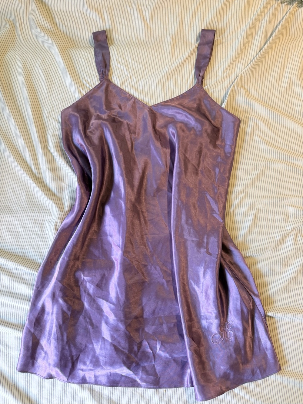Intimate Essentials Lavender Purple slip dress